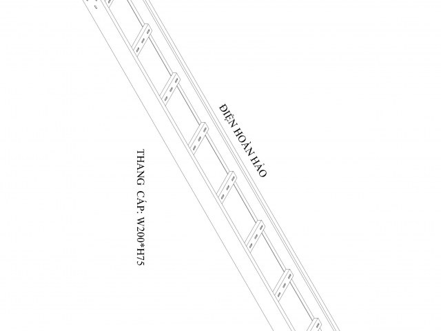 Thang cáp W200 H75